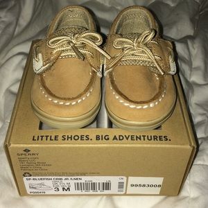 Infant sperrys! Brand new, never worn.